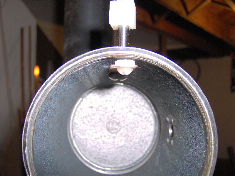 Close up of Faraday cage shutter release.